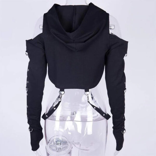 Sudaderas con capucha y hombros descubiertos - Imagen 4